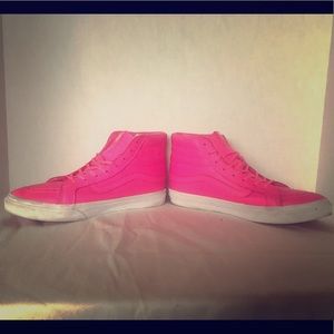 High top vans faux leather